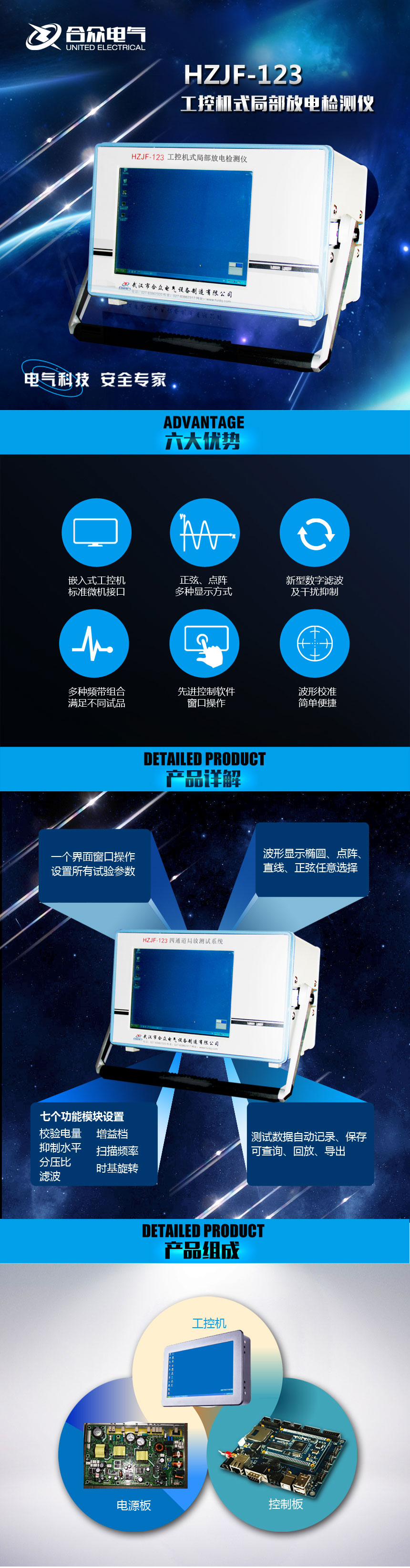 HZJF-123工控機(jī)式局部放電檢測(cè)儀