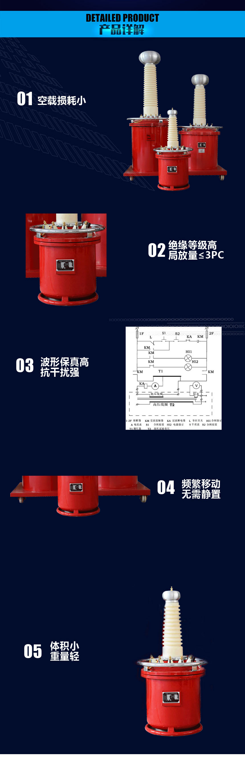 工頻試驗(yàn)變壓器 YDQ充氣式